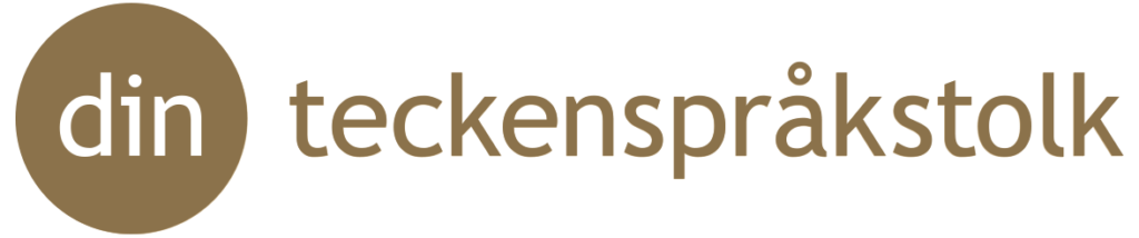 Din Teckenspråkstolk logga